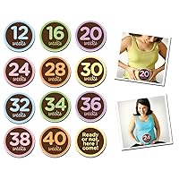 Maternity Stickers for Weekly Baby Bump Photos - Oh Sew Ready