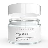 ASTERWOOD Hyaluronic Acid Moisturizer - Face Cream for Anti-Aging, Anti-Wrinkle - Hydrating for Dry Skin - Facial Moisturizer for Women & Men - Fragrance-Free, Non-Comedogenic - 1.7 oz