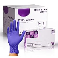 Nitrile Gloves,Medical Exam Gloves,Disposable Cleaning Gloves,Powder Free, Latex Free,Non-Sterile Protective Gloves