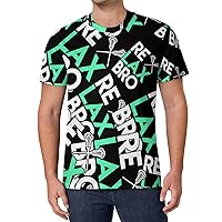 Relax Bro Lacrosse Men's T Shirts Full Print Tees Crew Neck Short Sleeve Tops
