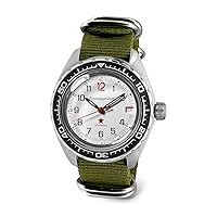 VOSTOK | Komandirskie 02K Automatic Self-Winding Russian Military Diver Wrist Watch | WR 200 m | Fashion | Business | Casual Men's Watches | Model 020712