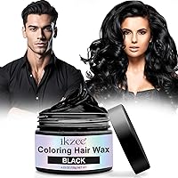 Temporary Hair Color Wax, Instant Natural Hairstyle Cream Dye, Long-lasting Colored Washable, Disposable Coloring Mud for Party, Cosplay, Masquerade, DIY, Halloween-4.23 oz