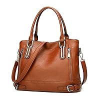 VINBAGGE Ladies Leather Handbag Designer Top-Handle Bag Vintage Tote Crossbody Shoulder Bag Fashion Clutch for Women