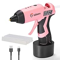 Cordless Hot Melt USB Rechargeable 2600mAh Wireless Glue Gun with 30pcs  Mini Glue Sticks - Battery Operated & Charger Glue Guns Kit for Crafts DIY  Arts Home Repairs Green