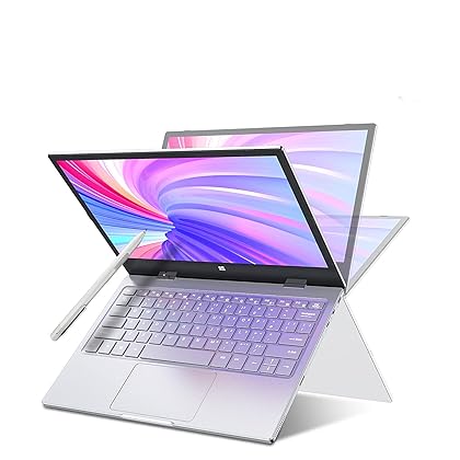 TOPOSH 2 in 1 Laptop, Windows 10 Home Tablet,Ram 8GB ROM 256GB SSD,11.6 inch Touch Screen,Processor Celeron N4120, Metal Body, WiFi and Bluetooth- Silver