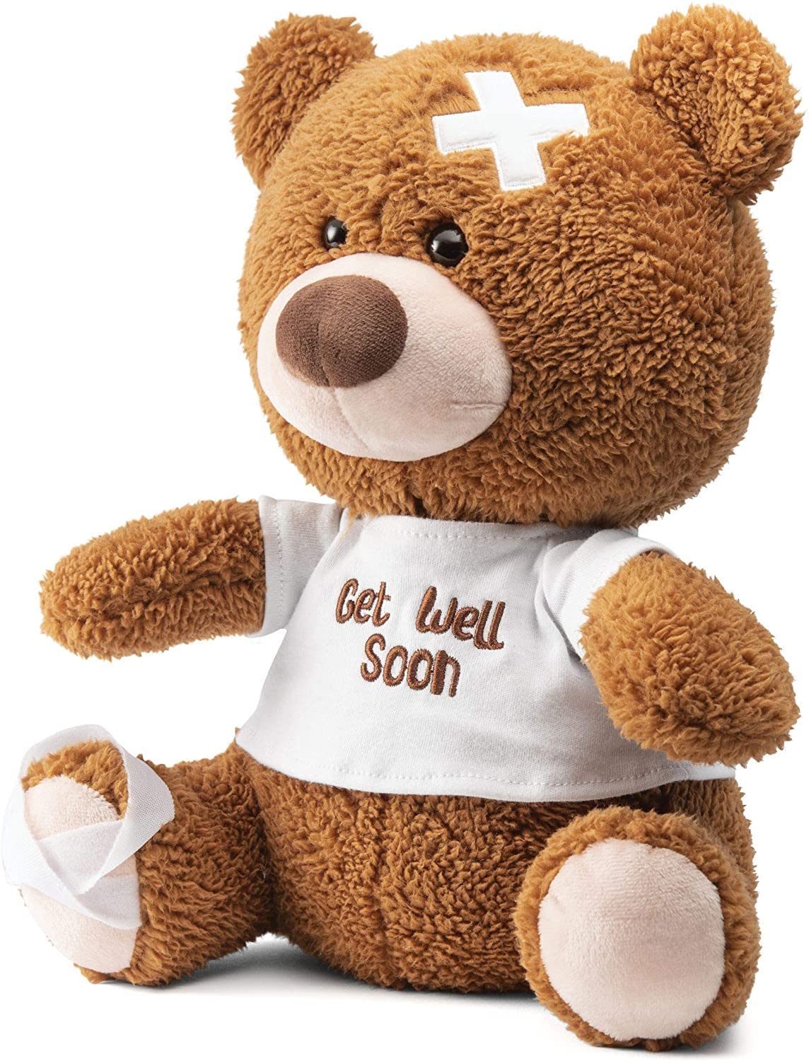 PREXTEX 12-Inch Get Well Soon Plush Bear - Soft Stuffed Teddy Bear - Get Well Soon Gifts for Kids Stuffed Animals - Get Well Soon Stuffed Toy - Get Well Soon Teddy Bear Plush - Get Well Gift