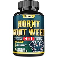 16,100mg - 12X Horny Goat Weed Supplement - 4 Herbal Ingredients - Support Stamina, Energy & Immune Health- with Maca, Tribulus Terrestris & Black Pepper-150 Vegan Capsules - Non-GMO, Gluten Free