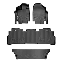 MAXLINER Custom Fit Floor Mats 3 Row Liner Set Black Compatible with 2018-2022 Honda Odyssey - All Models