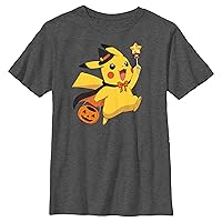 Fifth Sun Kids' Pokemon Pikachu D Wizard Boys Short Sleeve Tee Shirt