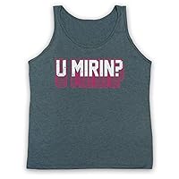 Men's U Mirin? Bodybuilding Workout Slogan Meme Tank Top Vest