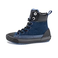 Converse Chuck Taylor All Star Asphalt Boot Hi Navy/Oxygen Blue/Black (Little Kid/Big Kid) (12 Little Kid M)