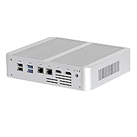 HUNSN 4K Mini PC, Small Computer, Server, HTPC, Intel Core I5 1035G1 1035G4, BM26, 2 x HDMI, 2 x LAN, Optical, 4G Support, Barebone, NO RAM, NO Storage, NO System
