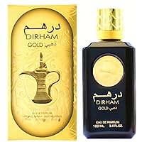Ard Al Zaafaran Dirham Gold Eau de Perfum 100ml Oriental perfume, Transparent