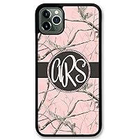 iPhone 11, Phone Case Compatible with iPhone 11 [6.1 inch] Pink Camo Monogrammed Personalized IP11
