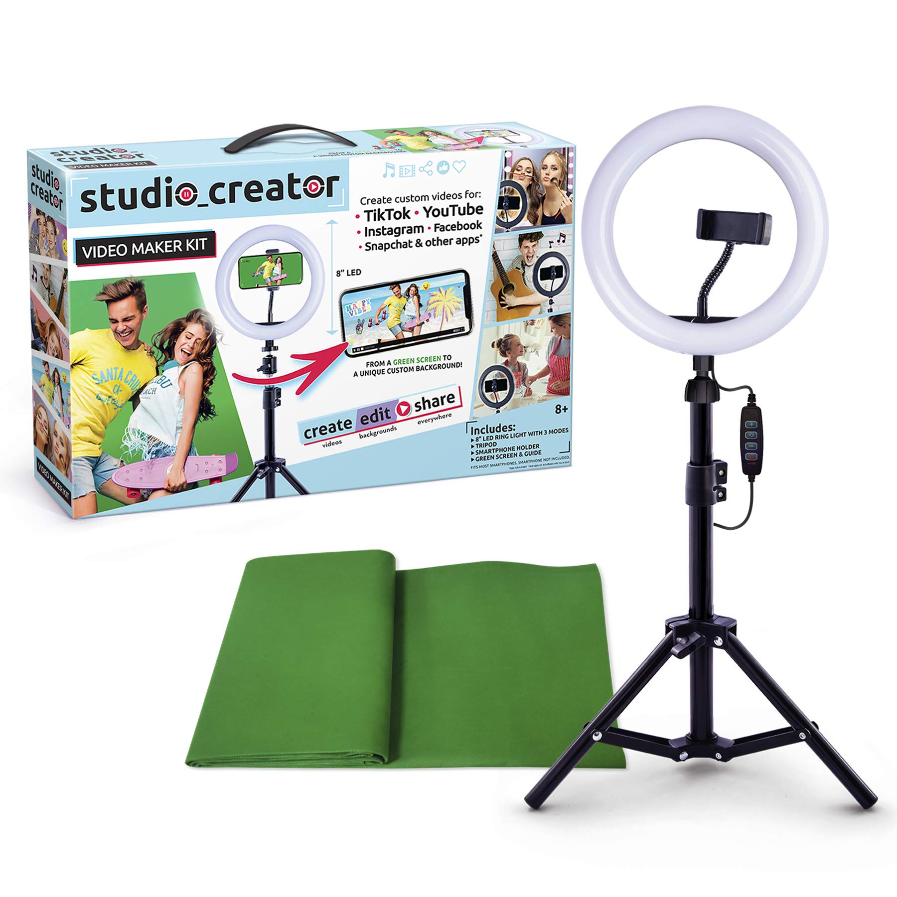 UBeesize 12 Ring Light with Tripod, Selfie Ring Light with 62 Tripod Stand, Light  Ring for Video RecordingLive Streaming(YouTube, Instagram, TIK Tok),  Compatible with Phones, Cameras and Webcams - Newegg.com