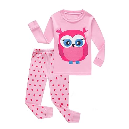 KikizYe Boys Sleepwears girls Long Sleeve Pajama sets 100% Cotton Pjs Size 16