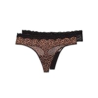 Smart & Sexy Women's Mesh & Lace Thong Panties, Available in Multi Packs