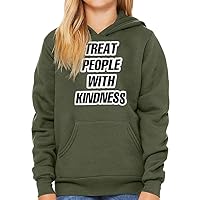 Treat People With Kindness Kids' Sponge Fleece Hoodie - Quotes Kids' Hoodie - Printed Hoodie for Kids