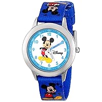 Disney Mickey Mouse Kids' Stainless Steel Time Teacher Analog Quartz Watch