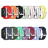 Replacement Bands Compatible with Huawei watch Fit Band,Adjustable Accessory Soft Silicone Sport Wristband for Women Men