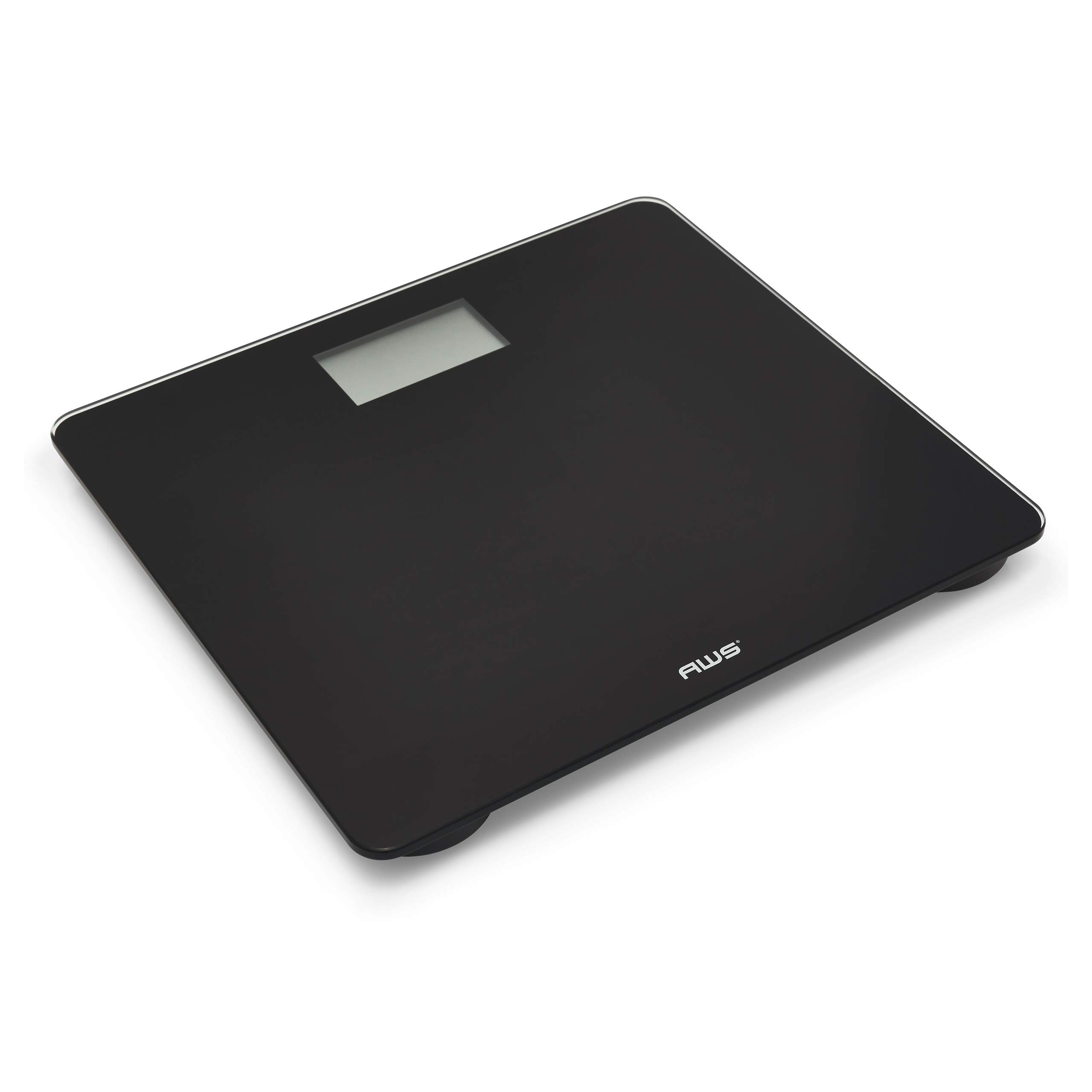 American Weigh Scales - Talking Precision Bathroom Weight Scale - CV Series, Black, 220lbs - 330CVS