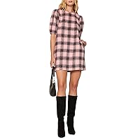 RTR Design Collective Pink Checkered Dress
