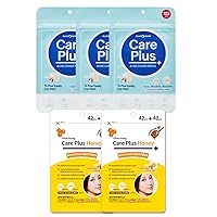 OLIVE YOUNG | Care Plus Spot Patch 3 Pack (306 Count) + Care Plus Honey Scar Cover Korean Spot Patch 2 Pack (168 Count)