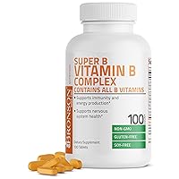 Vitamin B Complex (Vitamin B1, B2, B3, B6, B9 - Folic Acid, B12), 100 Tablets