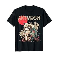 Adorable cat and anime lovers' Kimono T-Shirt