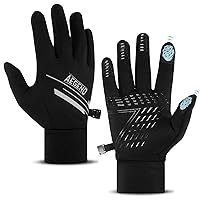 Aegend Lightweight Running Gloves Warm Gloves Mittens Liners Women Men Touch Screen Gloves Cycling Bike Sports Compression Gloves for Winter Early Spring Or Fall, 6 Colors, 3 Sizes