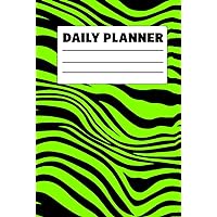 Daily Planner: Neon Zebra Animal Print Daily Planner for Your Schedule, Intentions, Gratefulness, Priorities, Connection with People, Nourishment & ... Safari Traveler, Animal Lover, Student & Mom