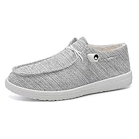 Lightweight Boat Shoes for Women, Womens Casual Loafers, Womens Slip On Deck Shoes, Breathable Canvas Sneakers for Women