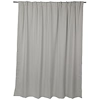 HPD Half Price Drapes Faux Linen Room Darkening Curtains - 96 Inches Long Extra Wide Luxury Linen Curtains for Bedroom & Living Room (1 Panel), 100W X 96L, Oyster