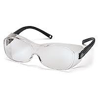 Pyramex OTS Over The Spectacle Safety Glasses Indoor Outdoor Lens Black Temples ANSI Z87+