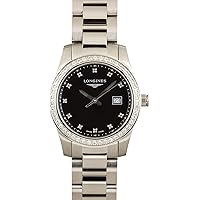 Longines Conquest Classic Diamond Dial & Bezel Women's Watch - Model Number: L3.300.0.57.6