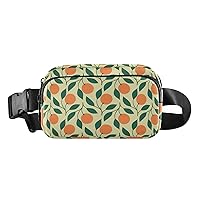 ALAZA Elegant Orange Belt Bag Waist Pack Pouch Crossbody Bag with Adjustable Strap for Men Women College Hiking Running Workout Travel