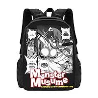 Anime Monster Musume Backpack Unisex Large Capacity Knapsack Casual Travel Daypack Adjustable Bags