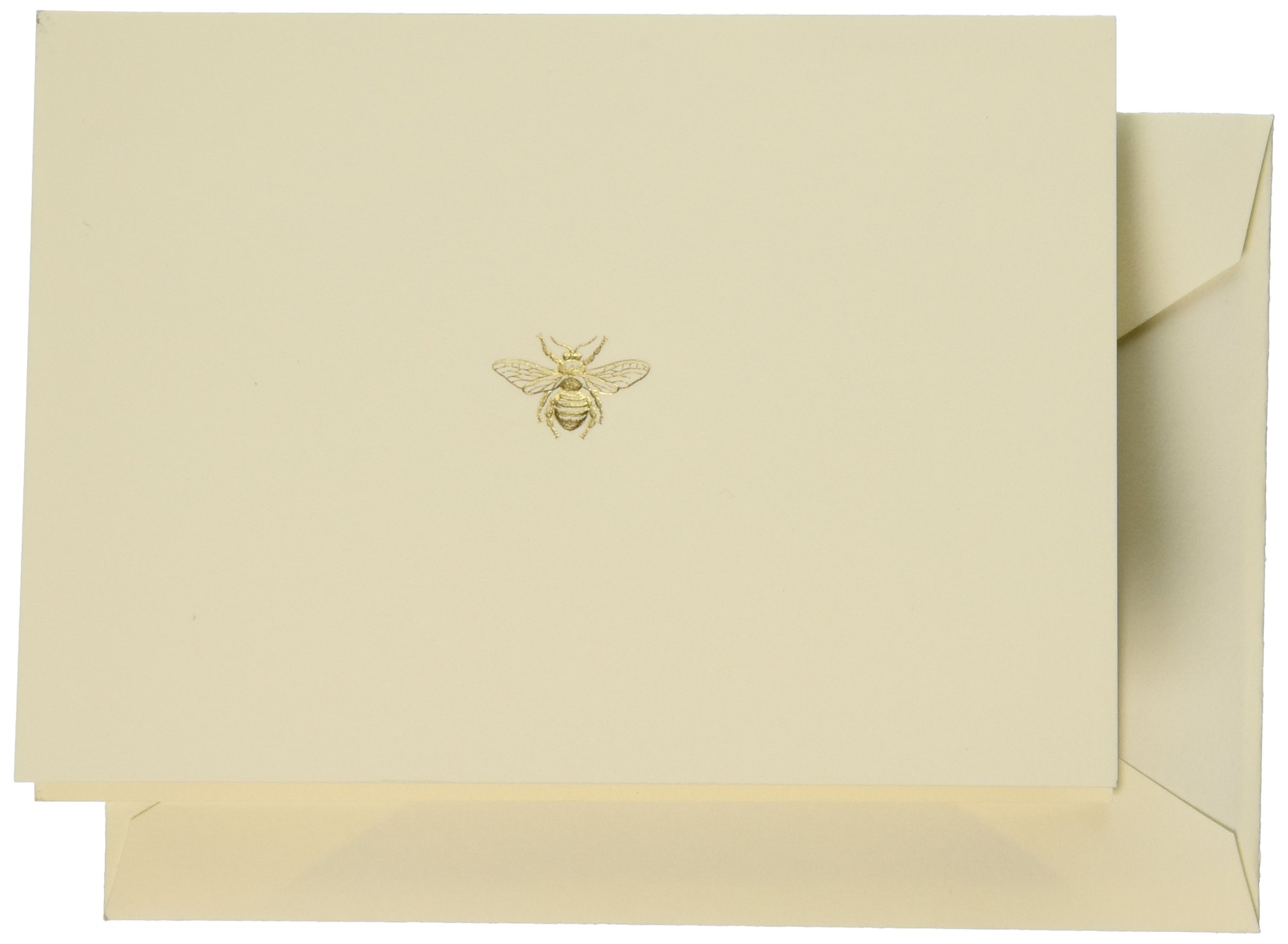 Crane & Co. Hand Engraved Bee Note (RF1405), Ecruwhite