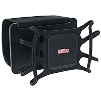 Nuby Lightweight & Portable Tablet Holder: Easily Secures to Back Seat Headrest for Kids or Adults - Flexible Non Slip Brackets & Adjustable Angle for Viewing, fits Most 8