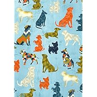 Toland Home Garden 1010887 Dog Pattern Dog Flag 28x40 Inch Double Sided for Outdoor Dogs House Yard Decoration