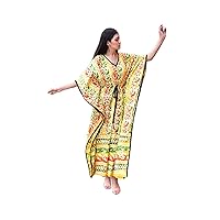 Kaftan Cotton Block Printed Handcrafted Premium Quality Soft Light Weight Cotton, one Size