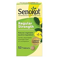 Senokot-S Dual Action 60 Tablets Plus Regular Strength 50 Tablets Natural Vegetable Laxative for Gentle Overnight Relief of Occasional Constipation