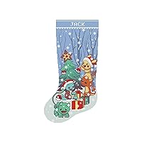 Cross Stitch Patterns Christmas Stocking PDF, Personalized Modern Printable Easy DMC Holiday Stockings to Make, Cute Anime Cross Stitch Pattern Design for Beginners, for Adults, Digital Download
