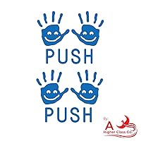 Push Hands Classroom Sensory Path Accessory - for School Walls or Floors (2 - Sets) (Blue)