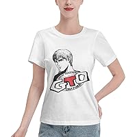 Anime Great Teacher Onizuka T Shirt Women Summer O-Neck Shirts Casual Short Sleeves Tee White