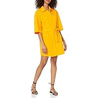 The Drop Women's Dakota Belted Mini Shirt Dress