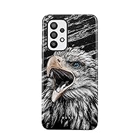 BURGA Phone Case Compatible with Samsung Galaxy A53 - Hybrid 2-Layer Hard Shell + Silicone Protective Case -Bird of JOVE Savage Wild Eagle - Scratch-Resistant Shockproof Cover