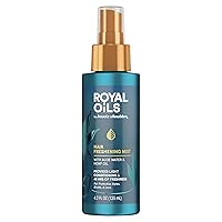 Head & Shoulders Royal Oils Hair Freshening Mist Spray with Aloe Water and Hemp Oil, Curly Hair Product, 4.2 Fl Oz