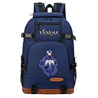 Venom Computer Knapsack Durable Lightweight Bookbag Casual Wear Resistant Student Daypacks for Teens