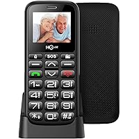 RS1 Unlocked Senior Mobile Phone，SOS,4G-LTE Big Button Cell Phone for the Elderly，Big Sound Dual SIM Senior Phone with Bluetooth5.0,1000mAh Large Battery, FM,10 Days Standby, Type-C (Black)